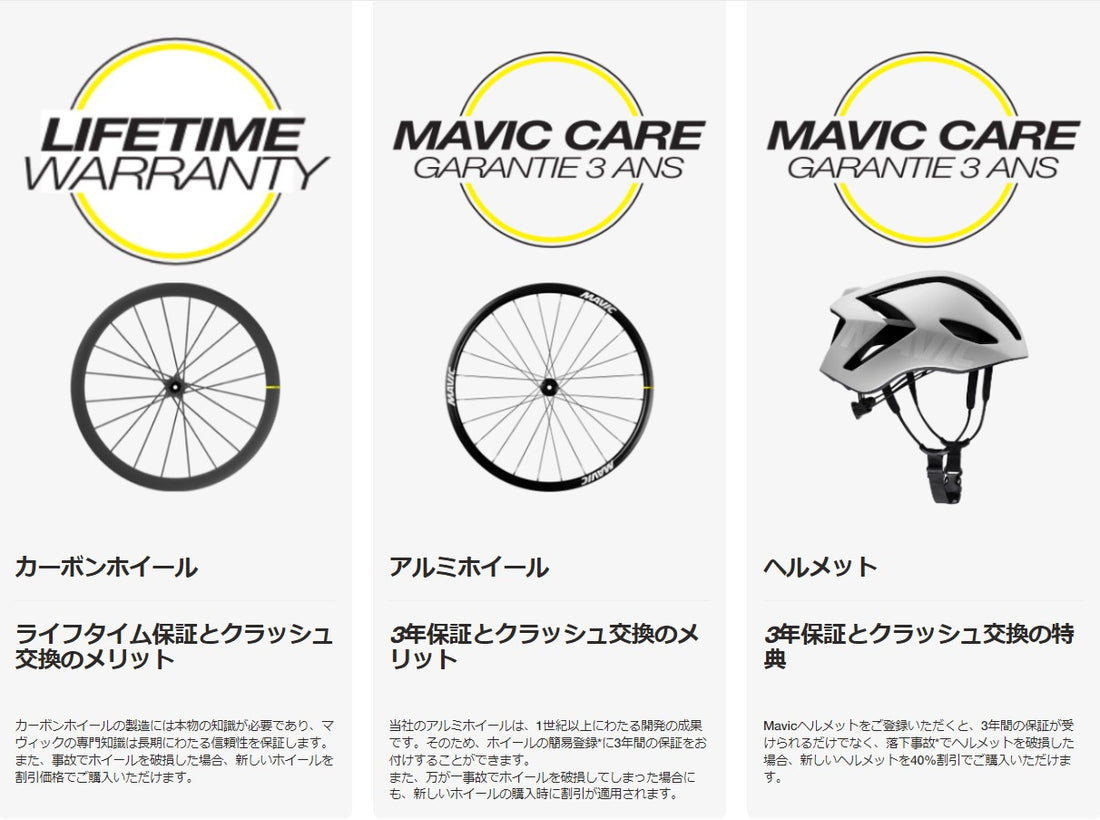 MAVIC CAREプログラム内容と登録方法