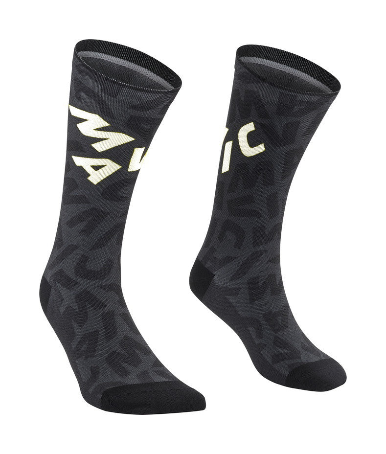 AKSIUM GRAPHIC SOCK-BLACK/WHITE