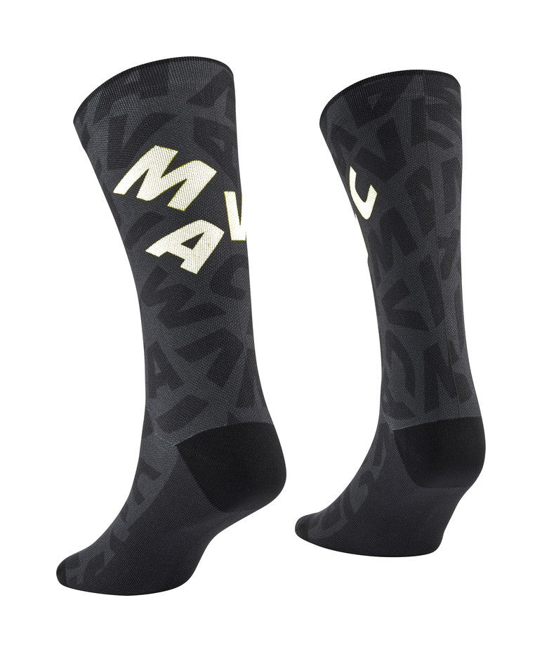 AKSIUM GRAPHIC SOCK-BLACK/WHITE