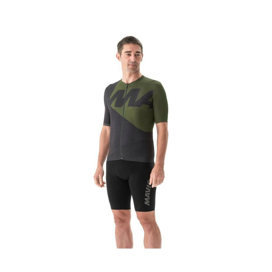 AKSIUM GRAPHIC JERSEY-CARBONE/OLIVE