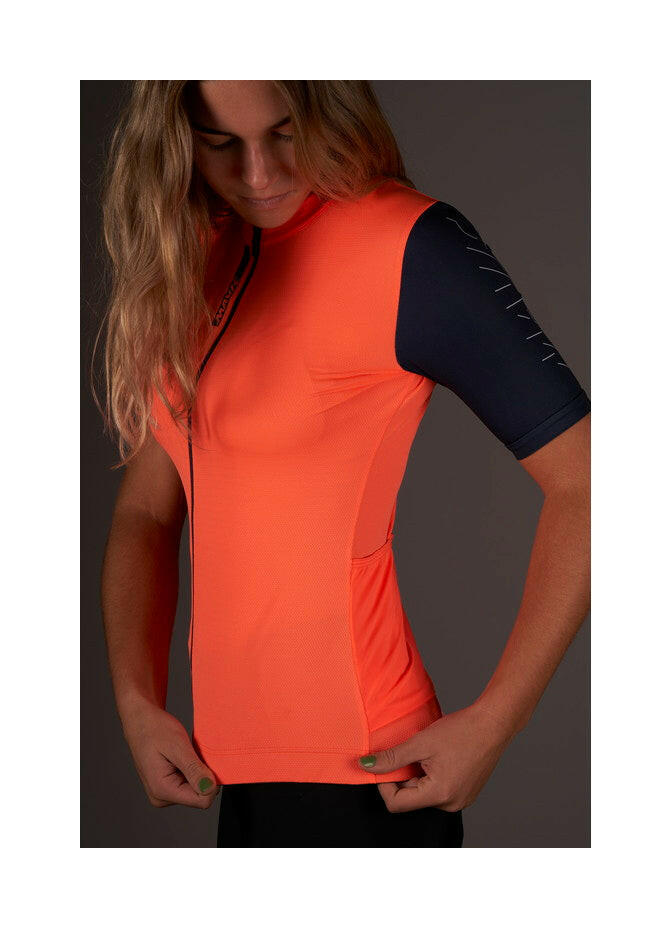 ESSENTIAL JERSEY-DEEP BLUE/CORAL- Women