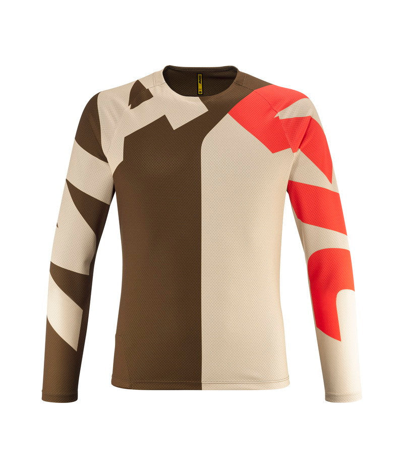 DEEMAX ENDURO LS JERSEY - LETTERS/DESERT PALM