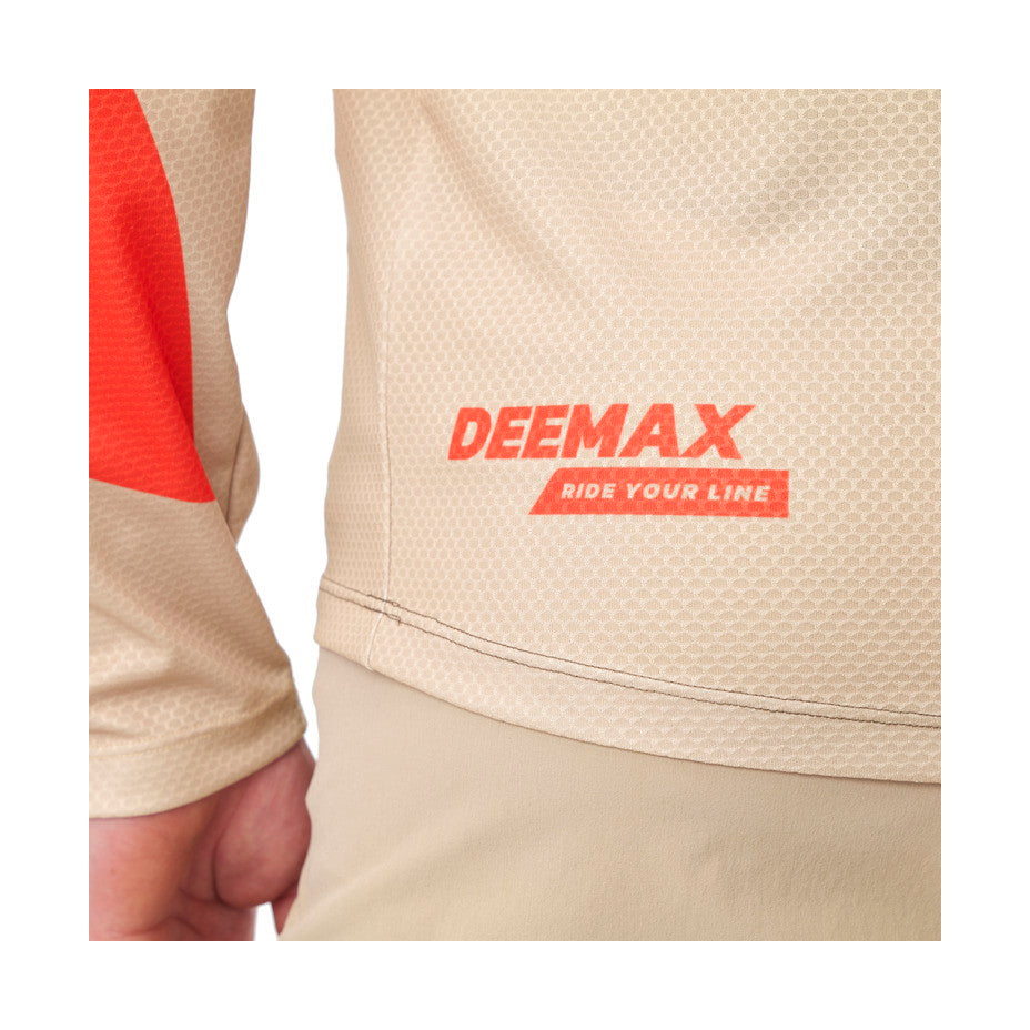DEEMAX ENDURO LS JERSEY - LETTERS/DESERT PALM