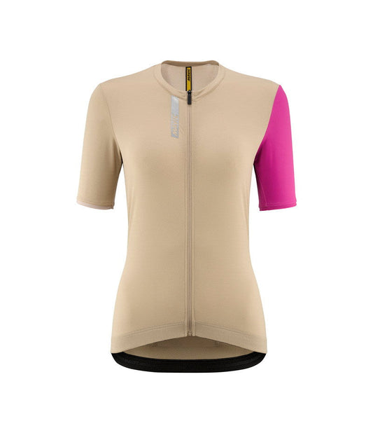 ESSENTIAL JERSEY - WHITE PEPPER/FUCHSIA - Women