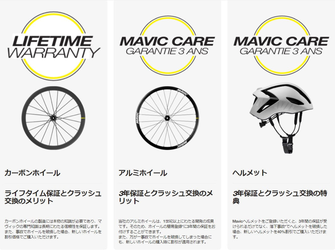 MAVIC CAREプログラム内容と登録方法