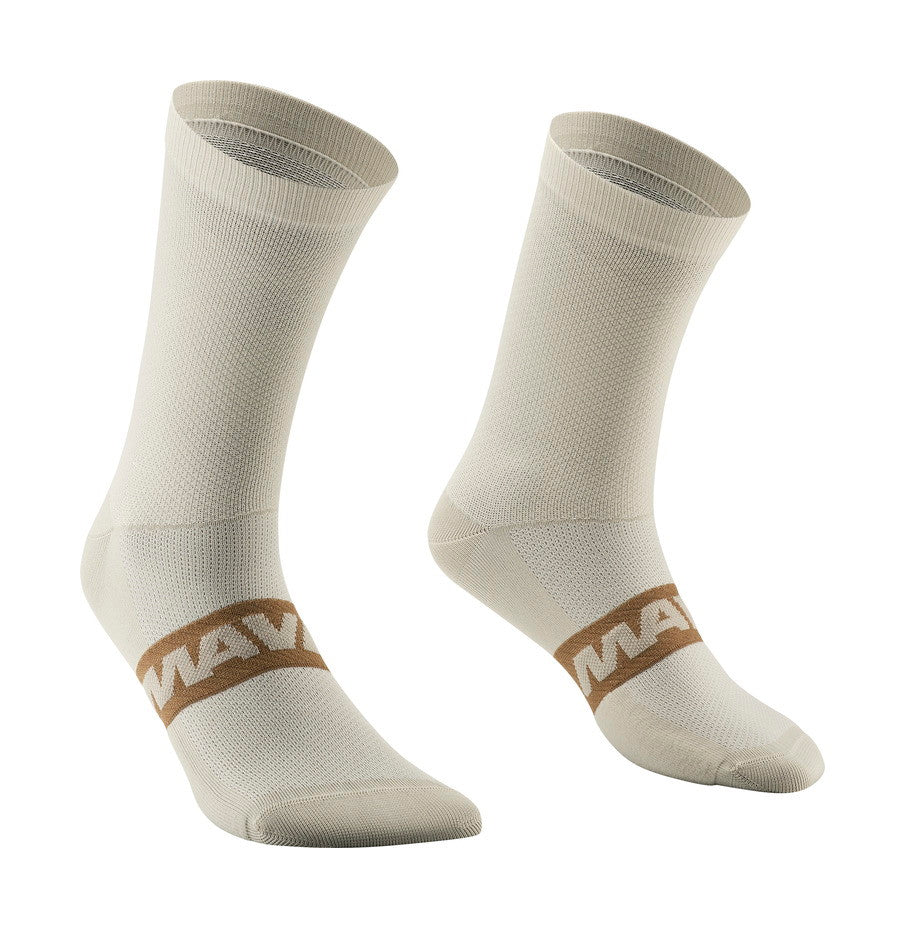 ESSENTIAL MID SOCK - WHITE PEPPER
