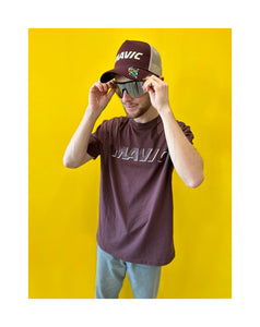 CORPORATE LOGO TEE - AUBERGINE