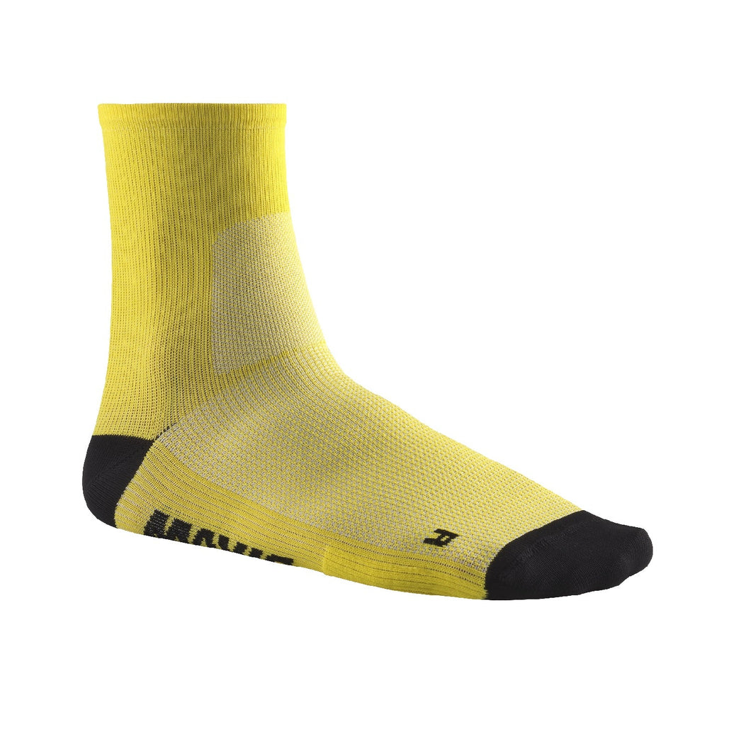 Essential Mid Sock-Yellow Mavic