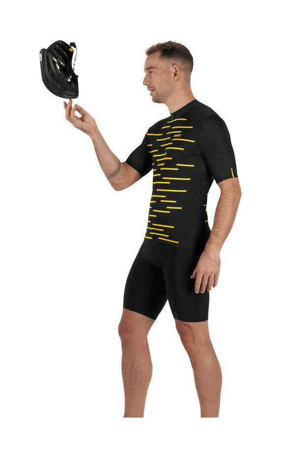 Cosmic Jersey - BLACK YELLOW MAVIC