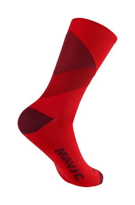 Graphic High Sock - FIERY RED
