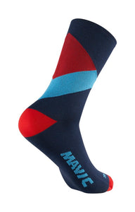 Graphic High Sock - CLASSIC BLUE-FIERYRED