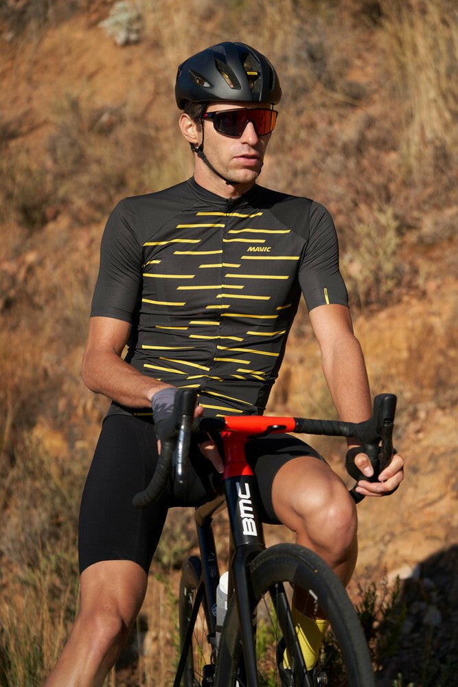 Cosmic Jersey - BLACK YELLOW MAVIC